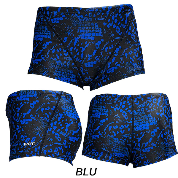 H2OFIT メンズ 競泳水着 練習用 SHORT BOXER H2-B030523 : スポーツ