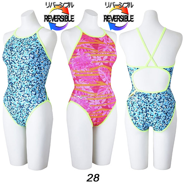 MIZUNO（ミズノ） レディース 競泳水着 練習用 ミディアムカット