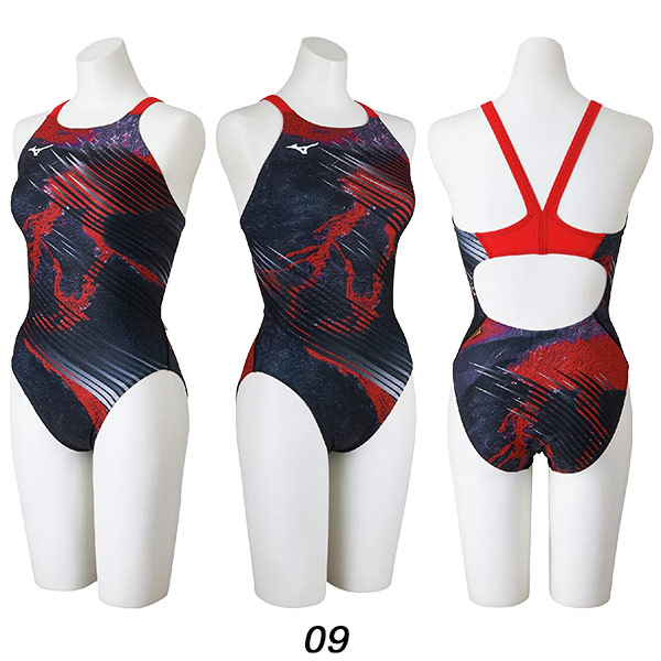 MIZUNO（ミズノ） レディース 競泳水着 練習用 ミディアムカット
