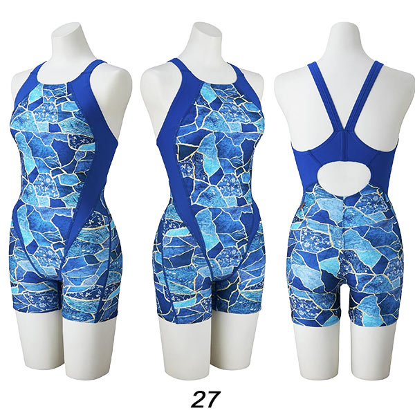 MIZUNO（ミズノ） レディース 競泳水着 練習用 ミディアムハーフスーツ