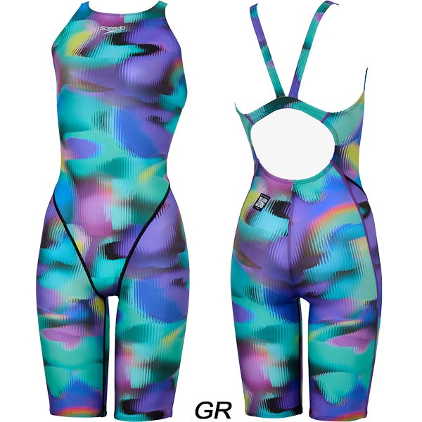 speedo（スピード） レディース 競泳水着 WA承認 スパッツ FLEXΣX セミ