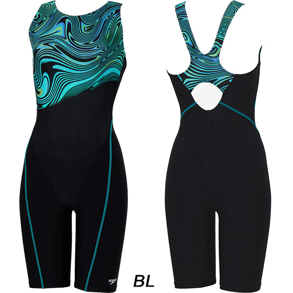 スピード SPEEDO フィットネス水着 レディース アクアラバルーズンニースキン オールインワン Ultra Stretch 0 パッド付き 2025年秋冬モデル SFW12568 speedo（スピード） レディース フィットネス水着 オールインワン