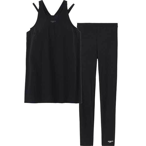 speedo（スピード） レディース フィットネス水着 セパレーツ ロング丈