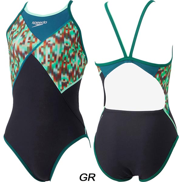 speedo（スピード） レディース 競泳水着 練習用 LINEAR GRADIENTS