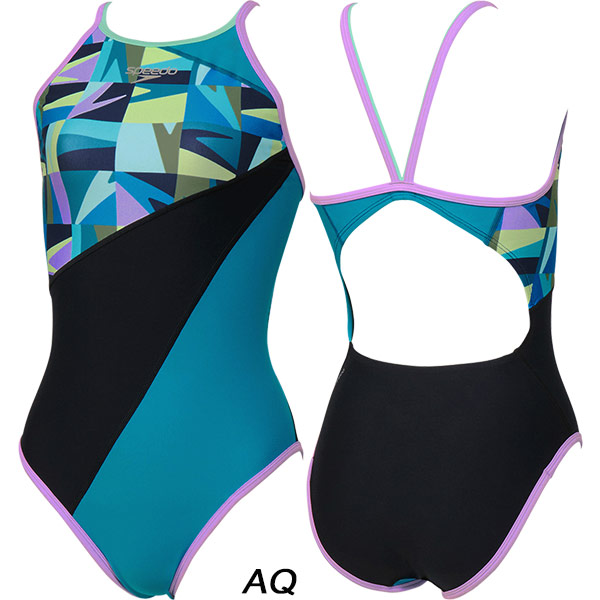 speedo（スピード） レディース 競泳水着 練習用 Boom Grid TURNS SUIT