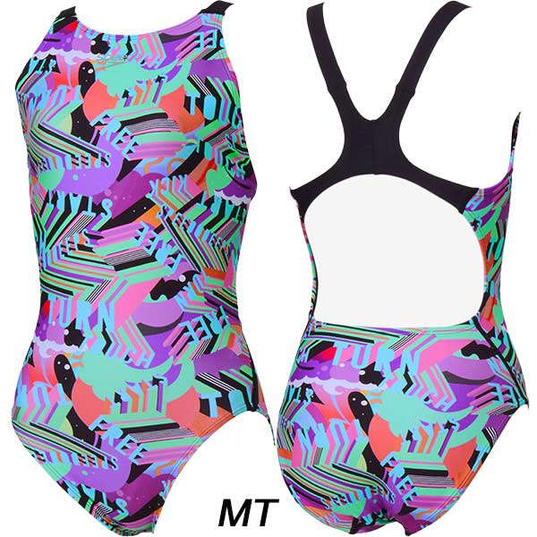 speedo（スピード） レディース 競泳水着 練習用 Wording Stripes