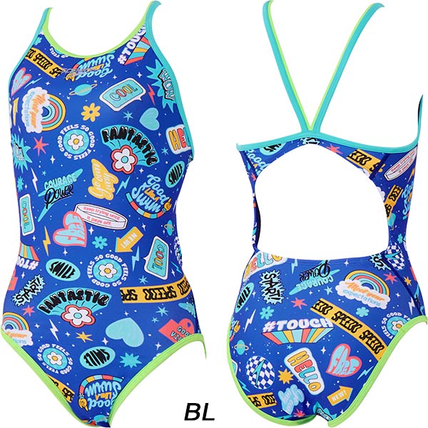 speedo（スピード） レディース 競泳水着 練習用 ワンピース Colorful