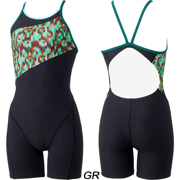 speedo（スピード） レディース 競泳水着 練習用 ミドルスパッツ