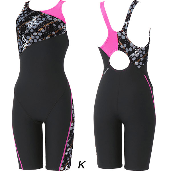speedo（スピード） レディース 競泳水着 練習用 スパッツ Hexagonal